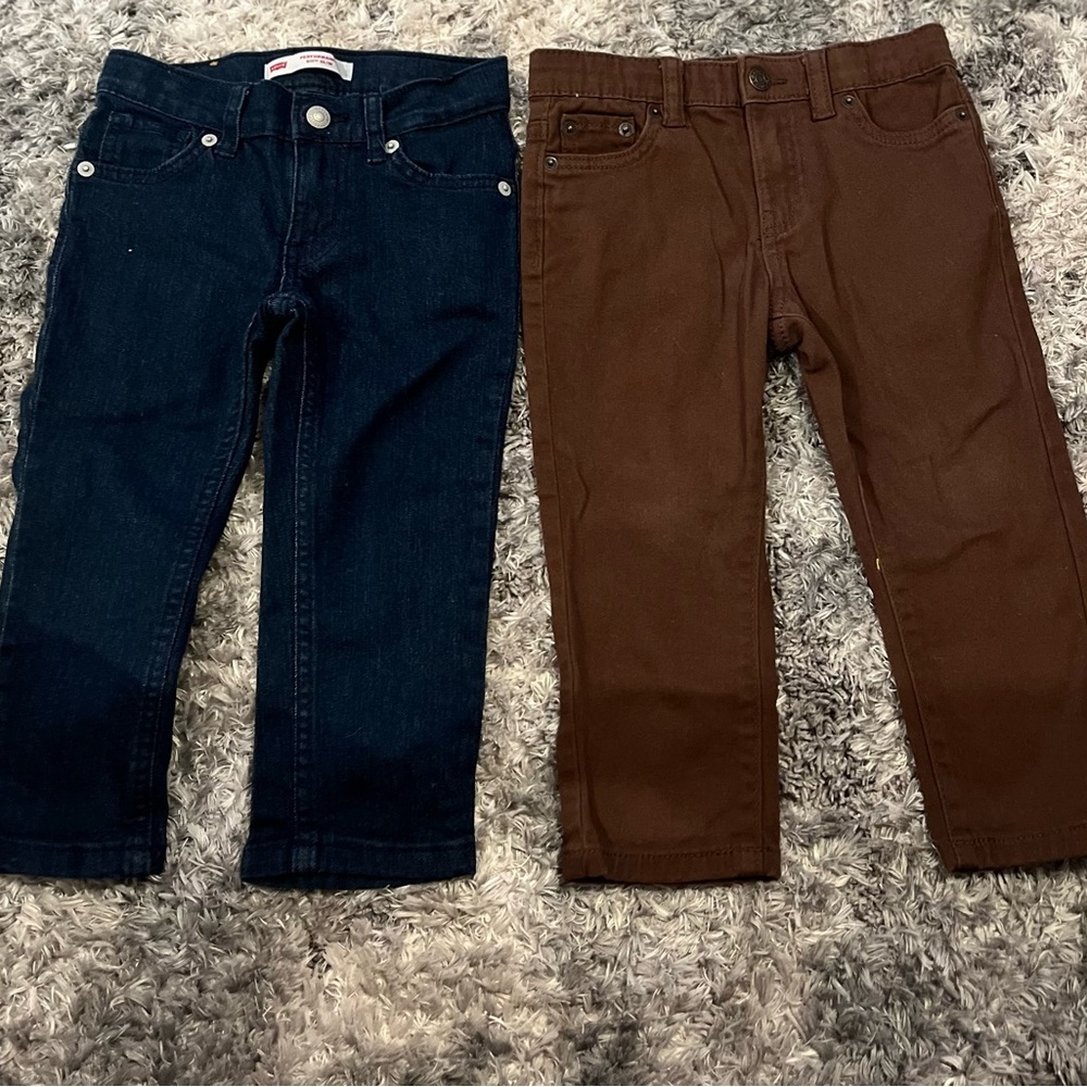 Levi's Kids Denim and Brown Casual Pants